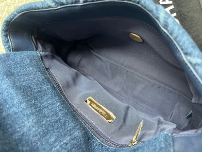 Chanel Small 19 in Blue Denim