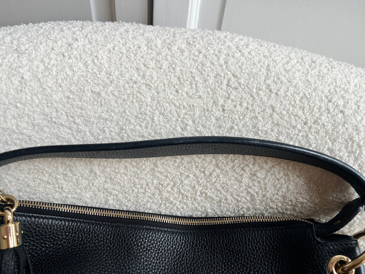 Gucci Soho Large Hobo in Black Pebbled Calfskin