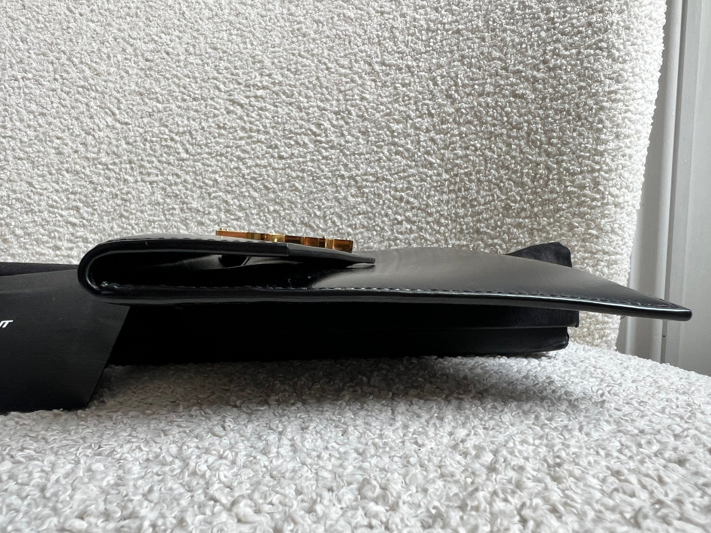 Yves Saint Laurent (YSL) Black Uptown Pouch Clutch (RRP £580)