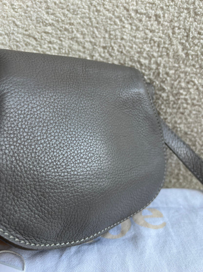 Chloe Small Cashmere Grey Marcie Saddle Bag (RRP £1050)