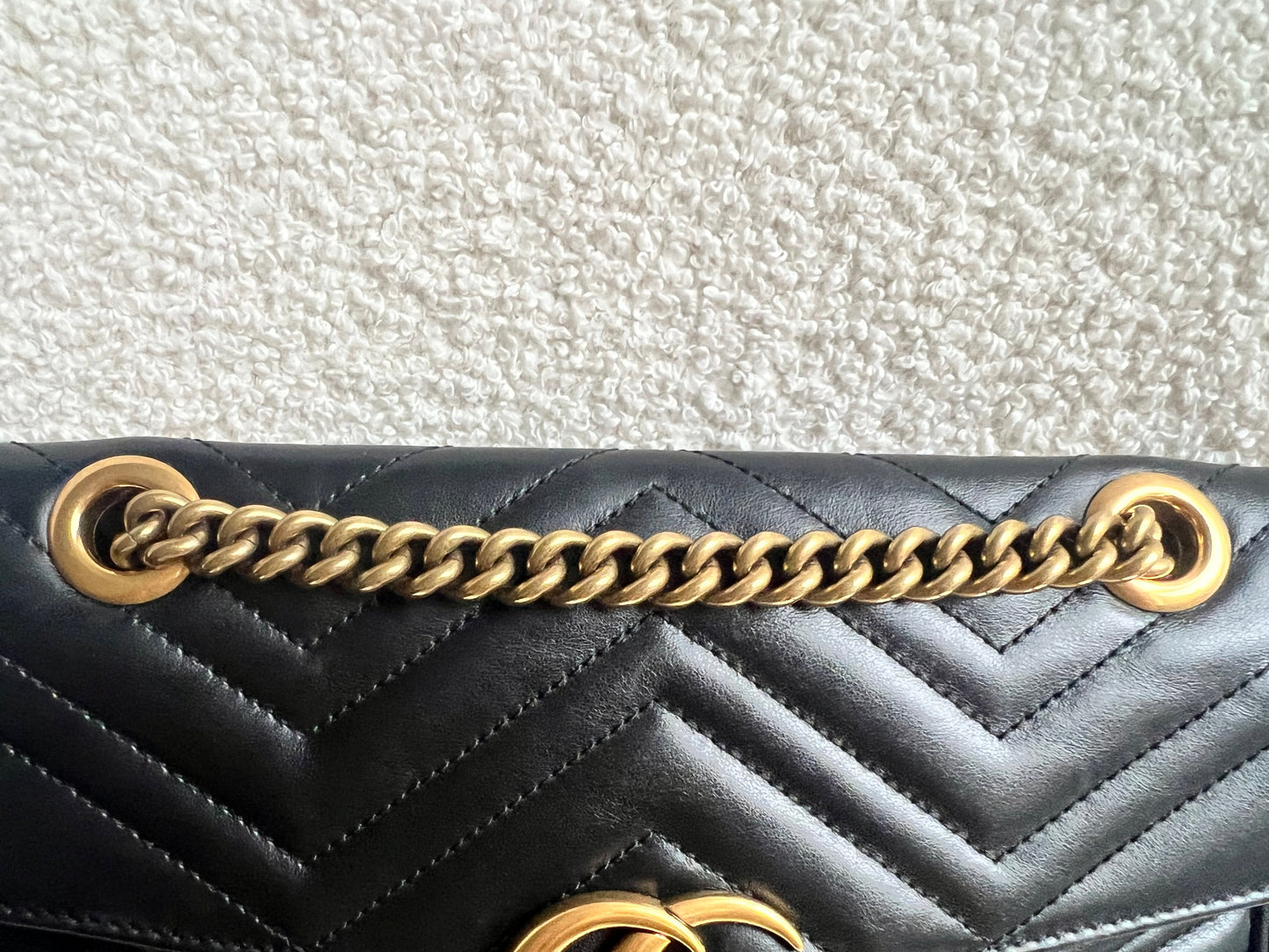 Gucci GG Black Marmont Small Shoulder Bag (RRP £2070)