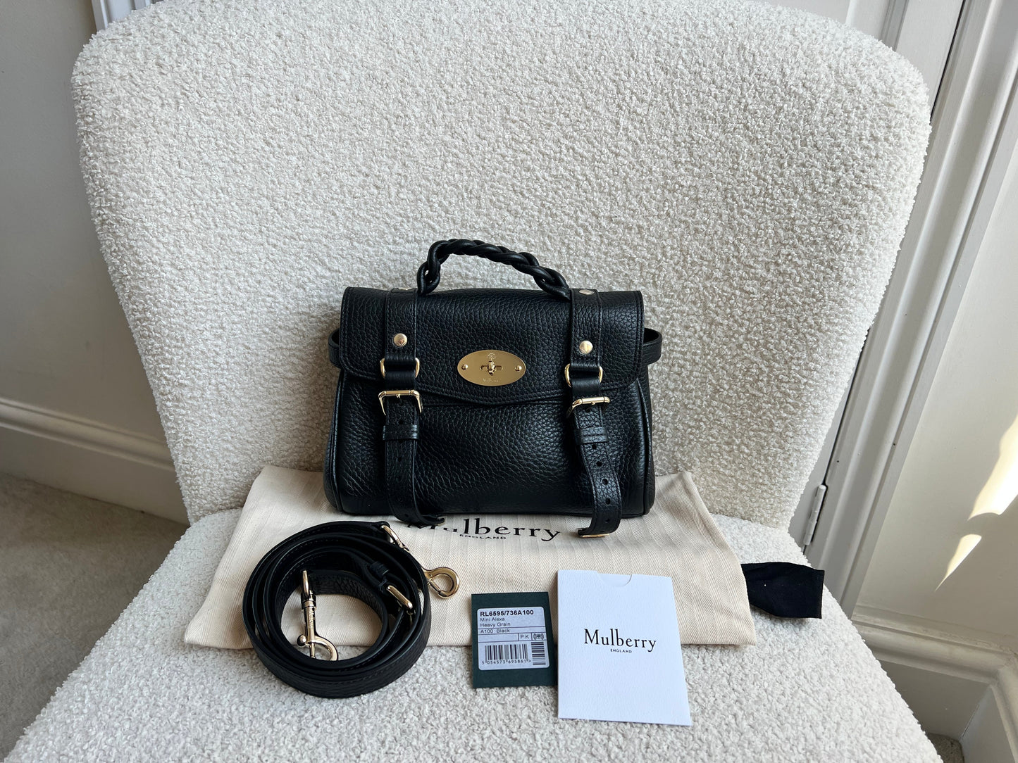 Mulberry Black Mini Alexa (RRP £995)