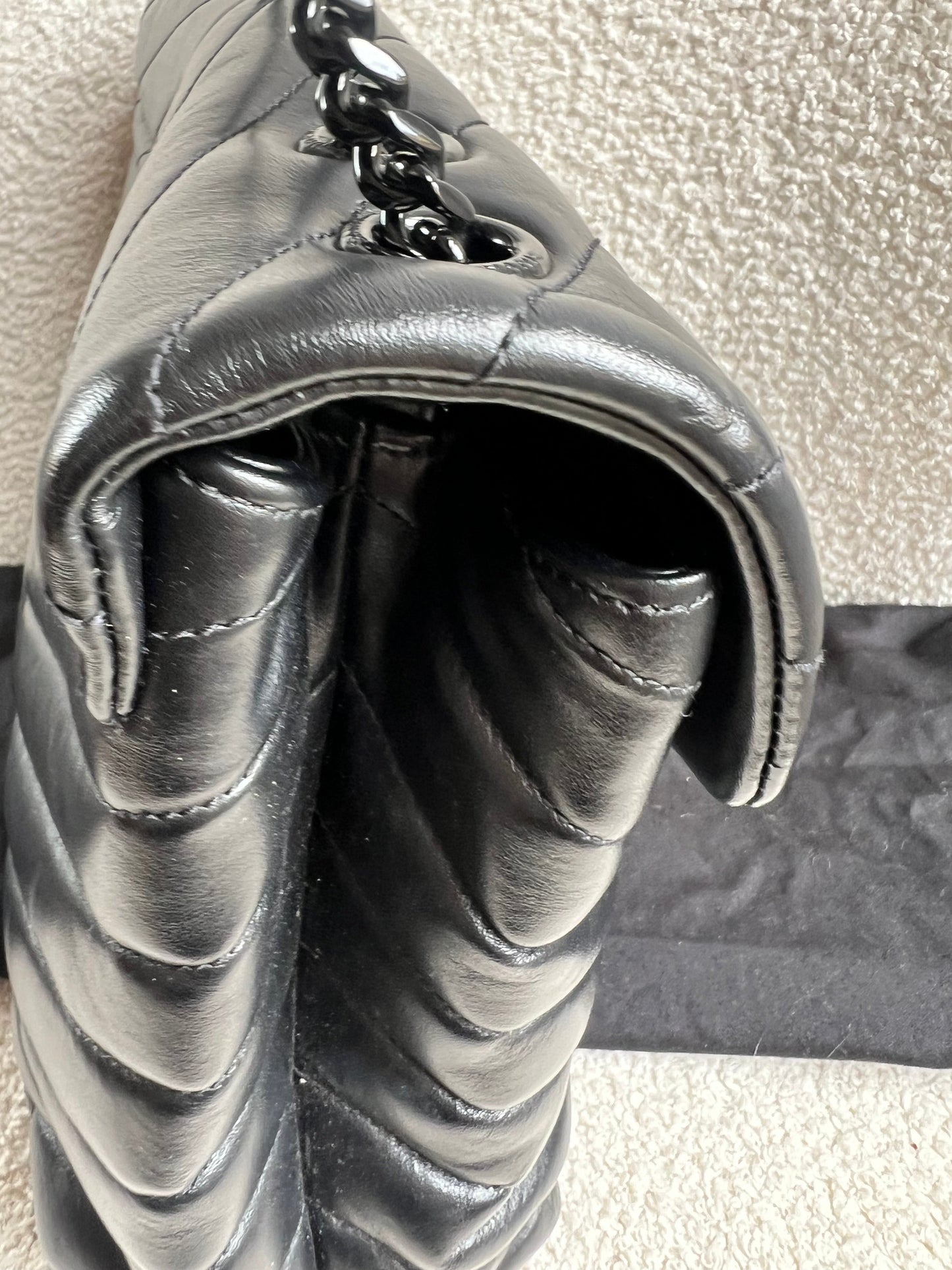 Yves Saint Laurent (YSL) Medium Black on Black LouLou (RRP £2,150)