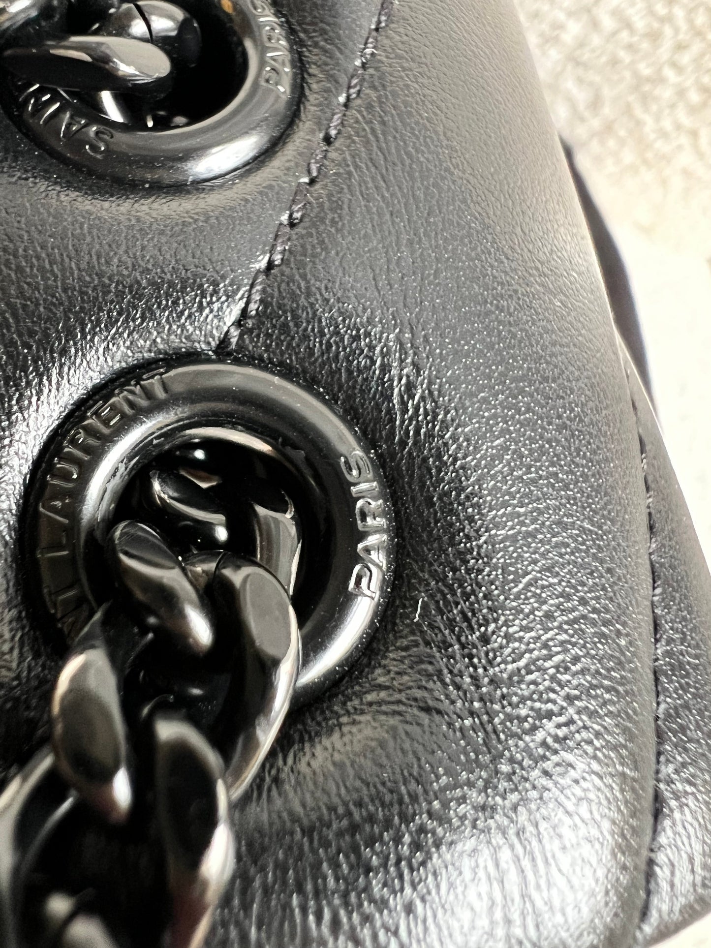 Yves Saint Laurent (YSL) Black on Black Small Lou Lou (RRP £1,940)