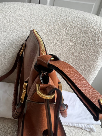 Chloe Medium Marcie Double Carry Bag in Tan (RRP £1890)