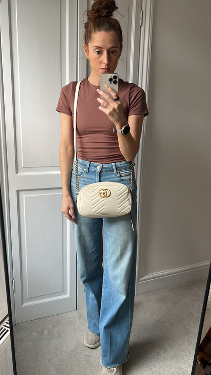 Gucci GG White Marmont Small Shoulder Bag (RRP £1440)