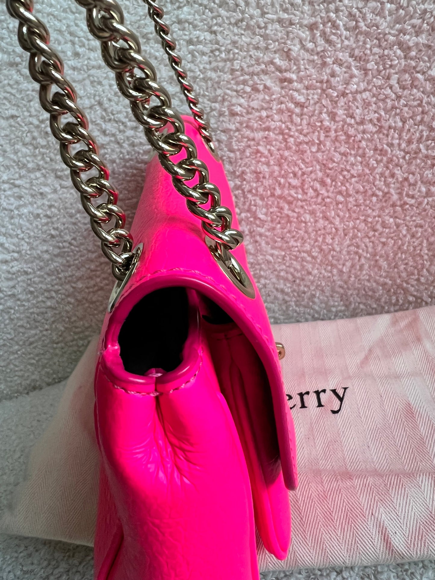 Mulberry Neon Pink Mini Darley Shoulder Bag (RRP £725)
