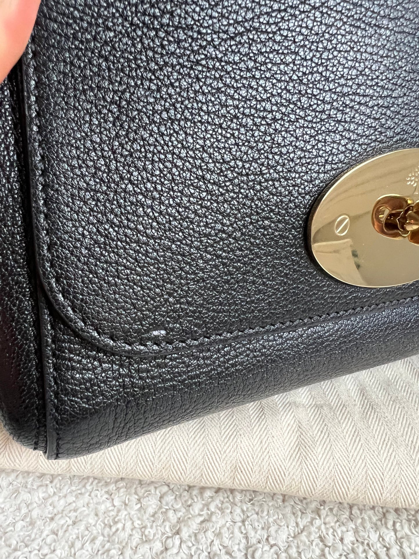 Mulberry Black Regular Lily with Gold Hardware (RRP £995)