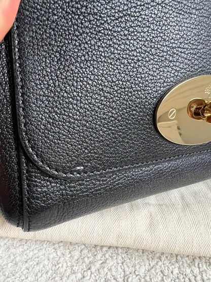 Mulberry Black Regular Lily with Gold Hardware (RRP £995)