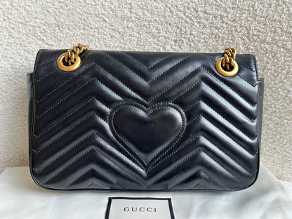 Gucci GG Black Marmont Small Shoulder Bag (RRP £2070)
