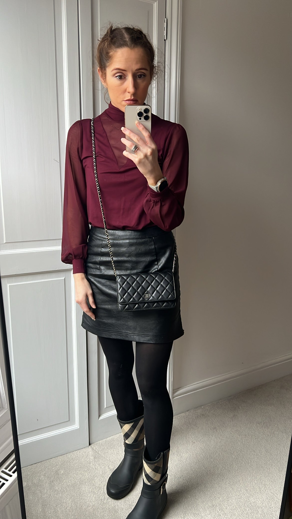 Chanel Wallet on Chain in Black Lambskin Silver Hardware (RRP £2,930)