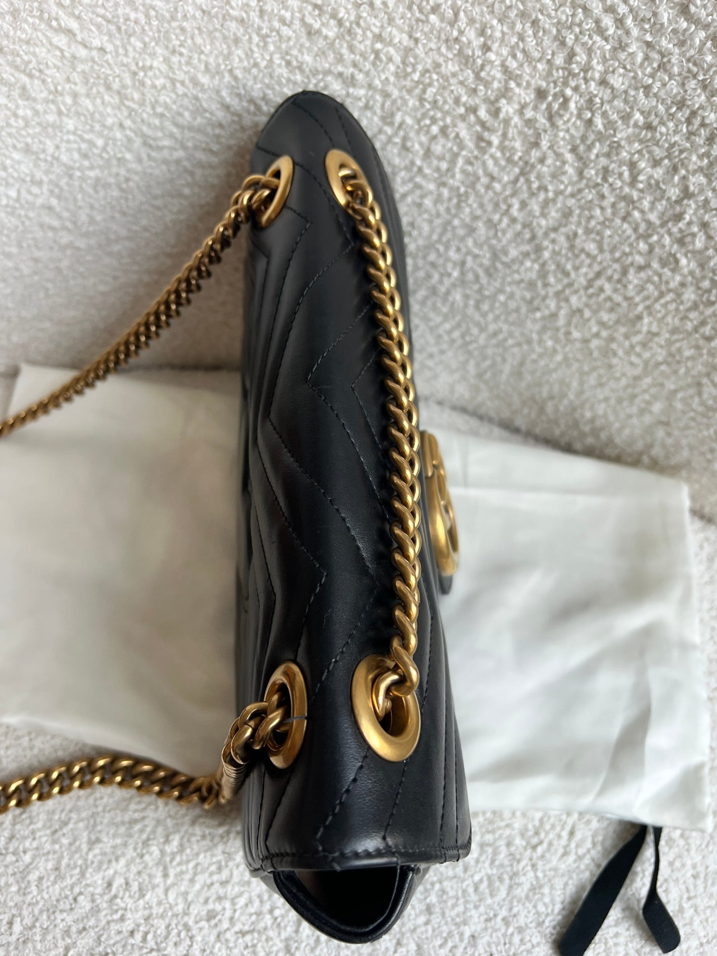 Gucci GG Black Marmont Small Shoulder Bag (RRP £2070)