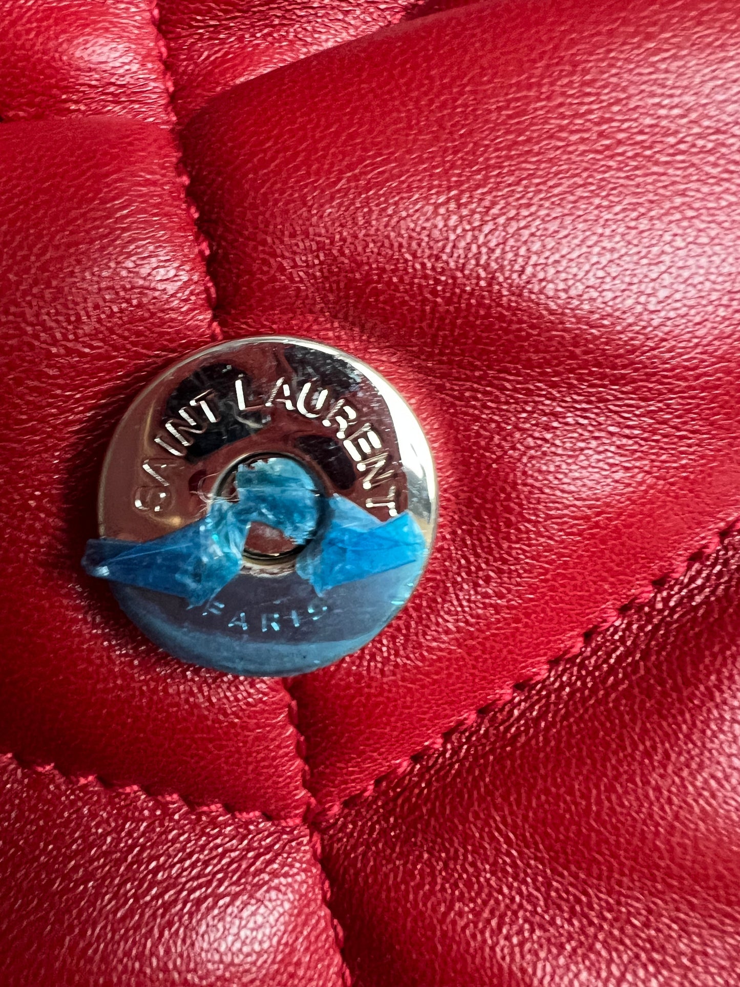 Yves Saint Laurent (YSL) Small Puffer in Red Quilted Lambskin (RRP £2,415)