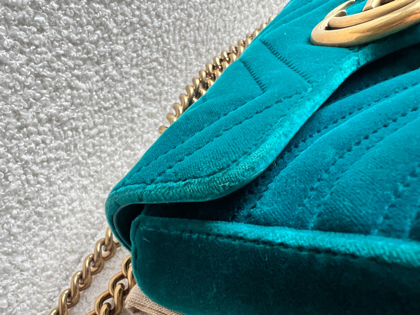 Gucci GG Mini Velvet Marmont Mini Shoulder Bag (RRP £1295)