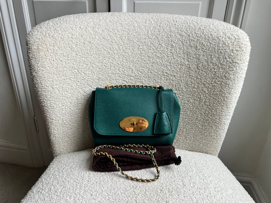 Mulberry Ocean Green Regular Lily with Gold Hardware (RRP £995)