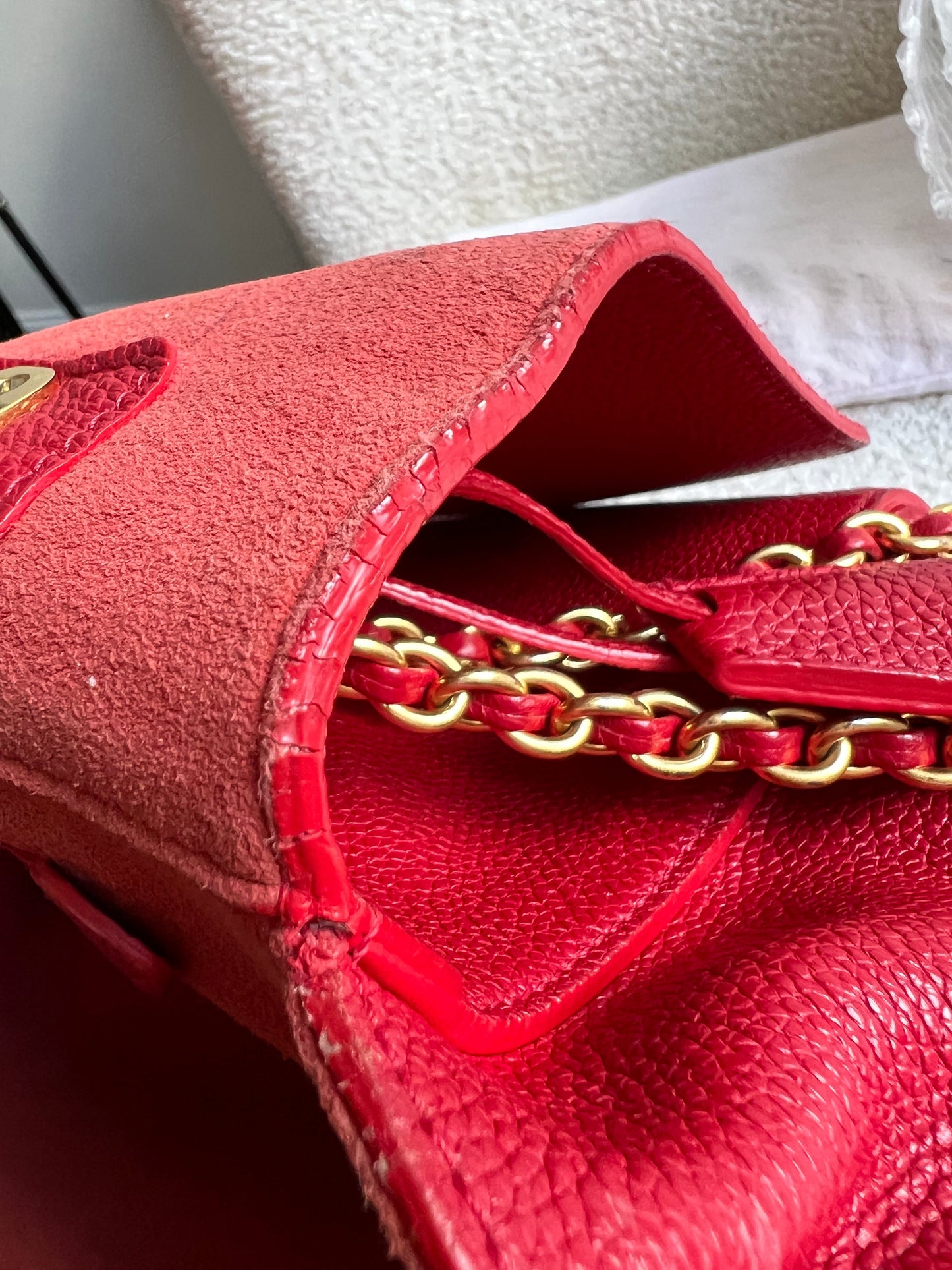Mulberry Scarlet Medium Lily with Gold Hardware (RRP £1095)