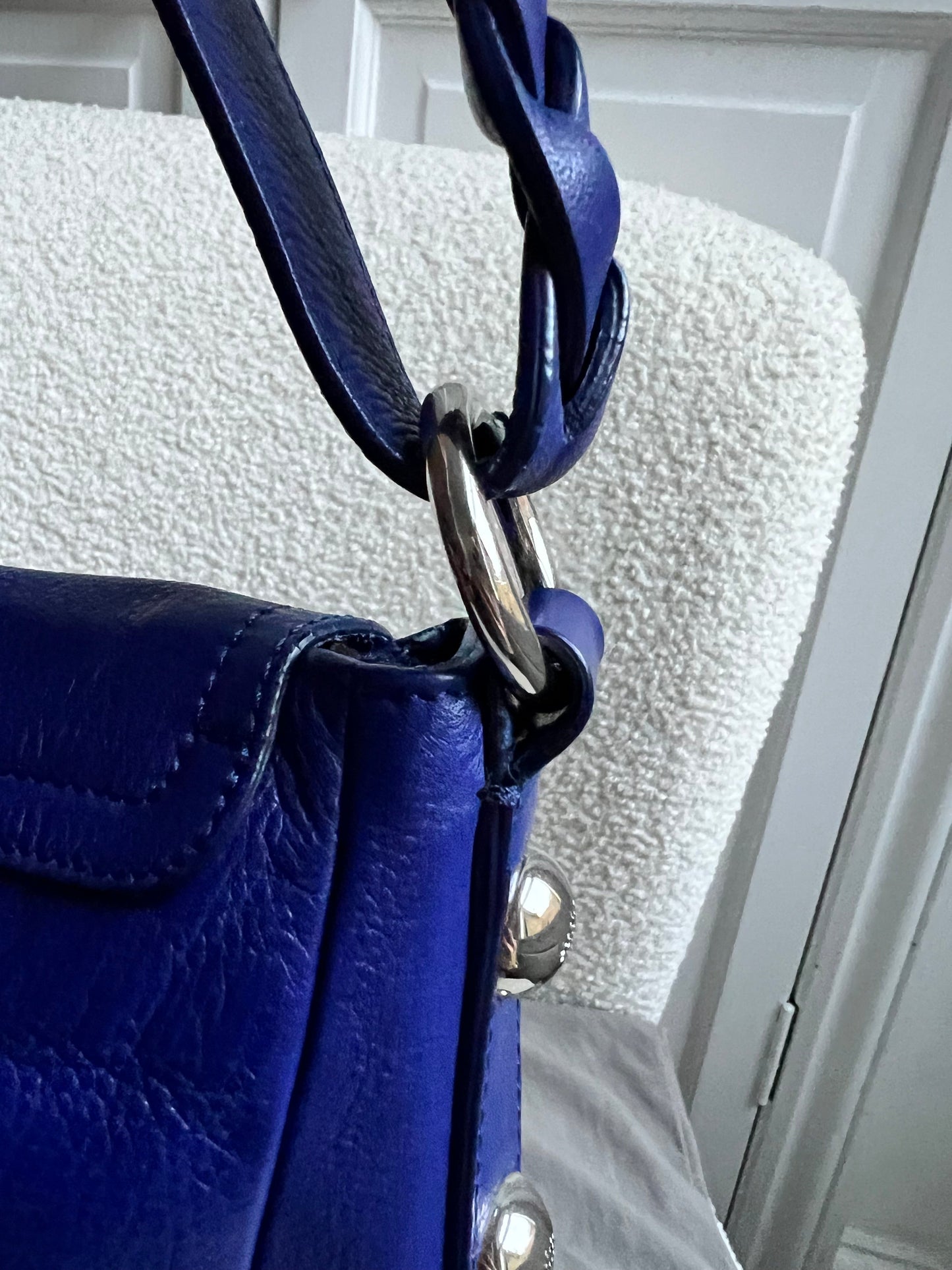 Mulberry Blue Daria Satchel (RRP £795)