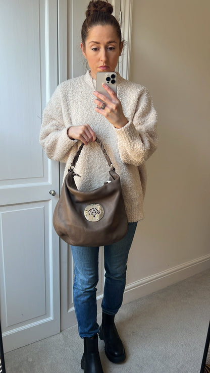 Mulberry Taupe Daria Hobo (RRP £795)