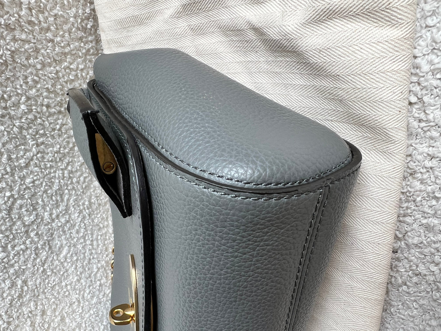Mulberry Charcoal Grey Regular Lily with Gold Hardware (RRP £995)