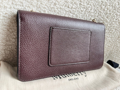 Mulberry Oxblood Bayswater Clutch (RRP £495)