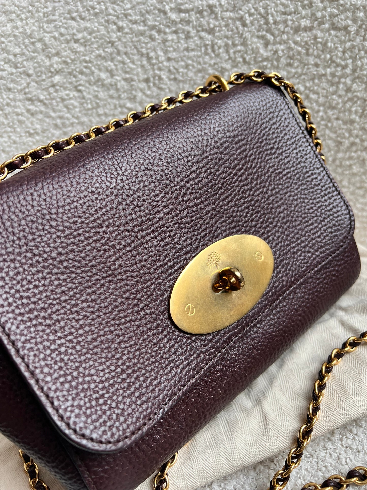 Mulberry Oxblood Regular Lily with Gold Hardware (RRP £995)