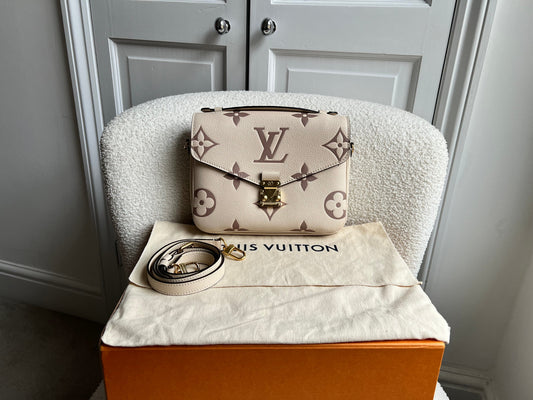 Louis Vuitton Pochette Metis Bicolour Empreinte (RRP £2,230)