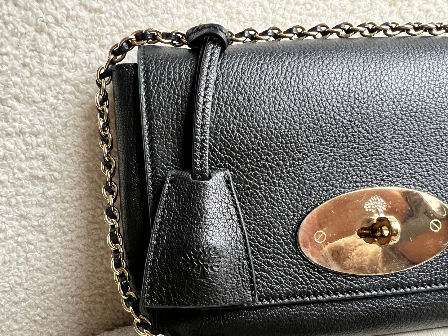 Mulberry Black Regular Lily with Gold Hardware (RRP £995)
