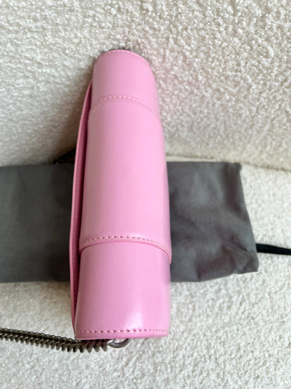 Balenciaga Pink Hourglass Wallet on Chain (RRP £1190)