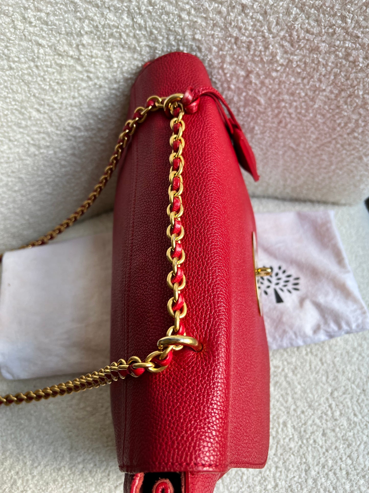 Mulberry Scarlet Medium Lily with Gold Hardware (RRP £1095)