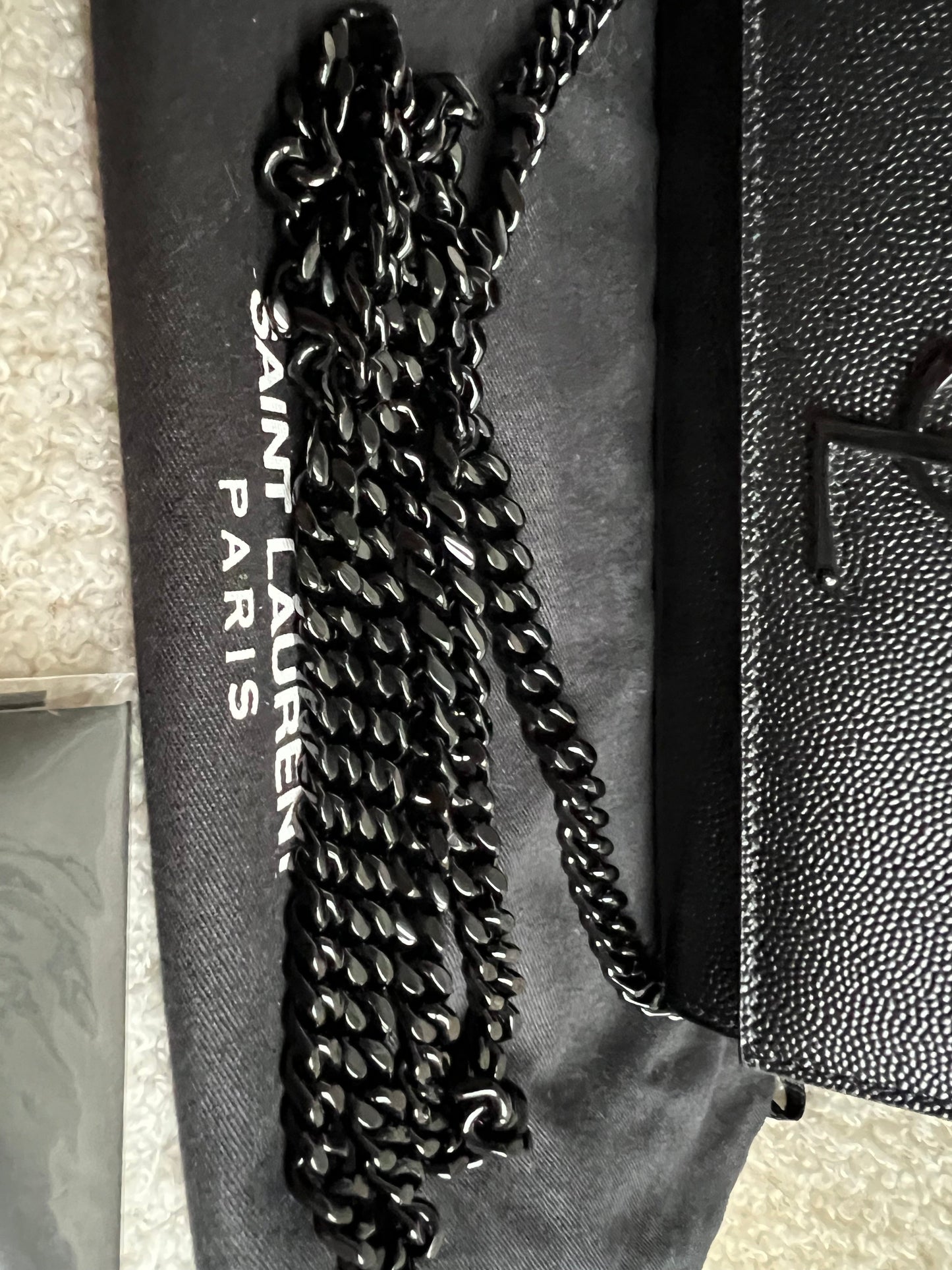 Yves Saint Laurent (YSL) Black on Black Mini Kate