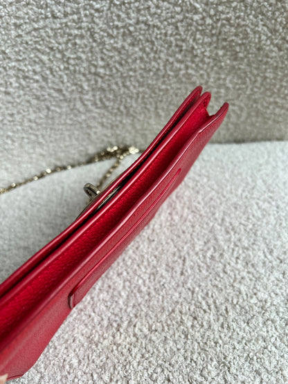 Mulberry Hibiscus Red Bayswater Clutch (RRP £495)