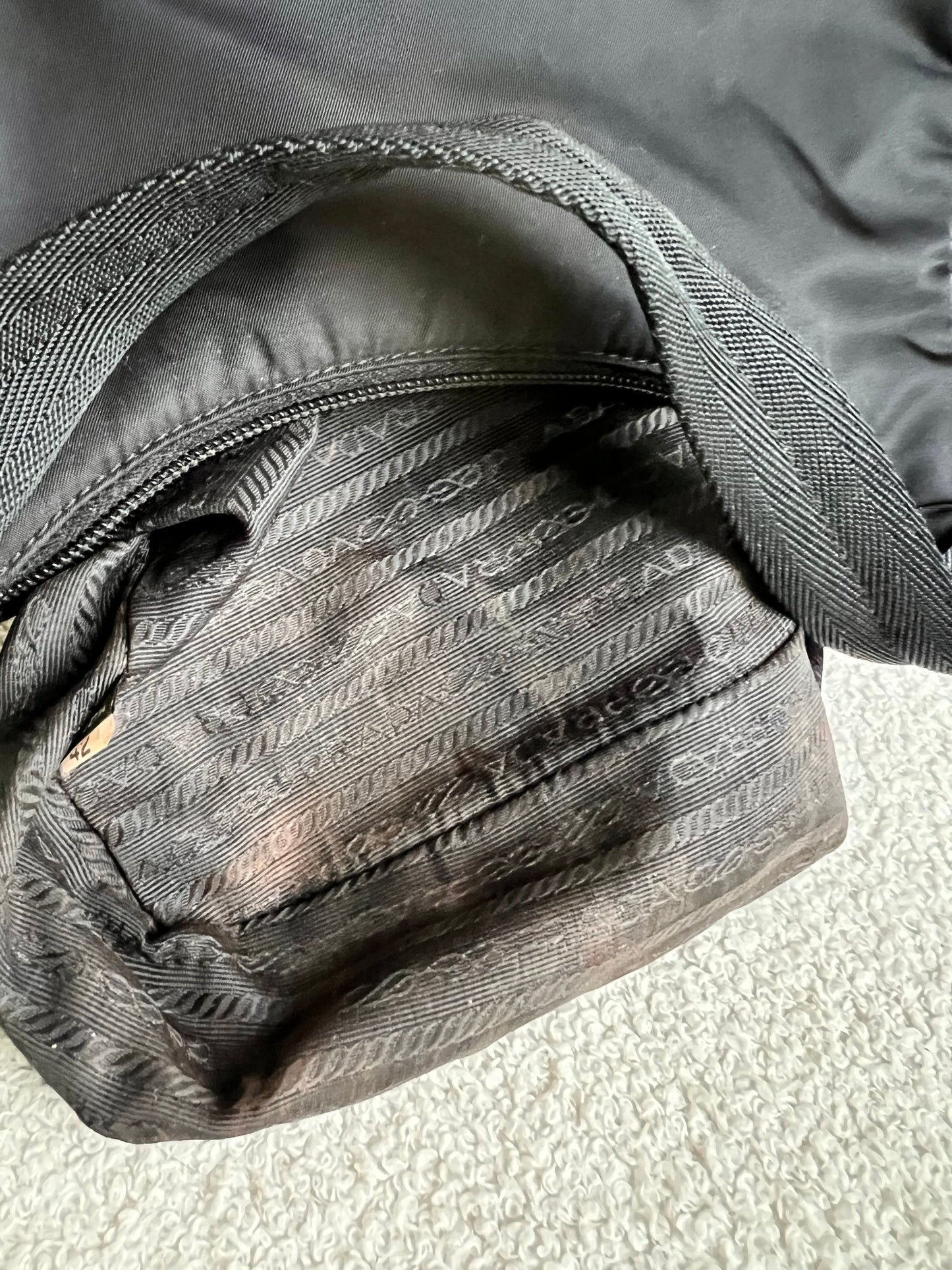 Prada Re-edition Black Nylon Shoulder Bag (RRP £920)