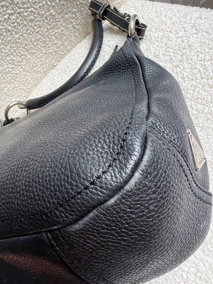 Prada Belted Zip Shoulder Bag Vitello Daino