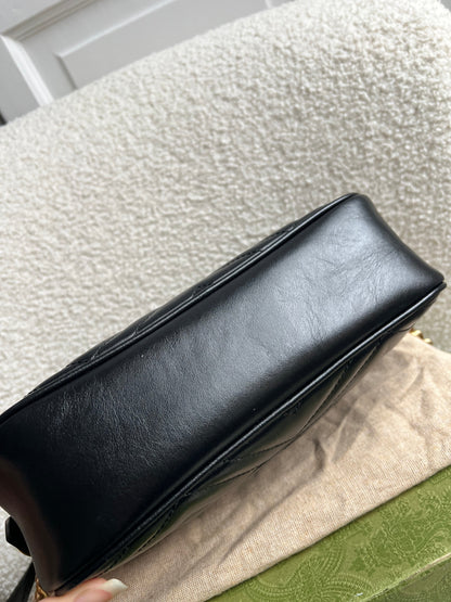 Gucci GG Black Marmont Small Shoulder Bag (RRP £1440)