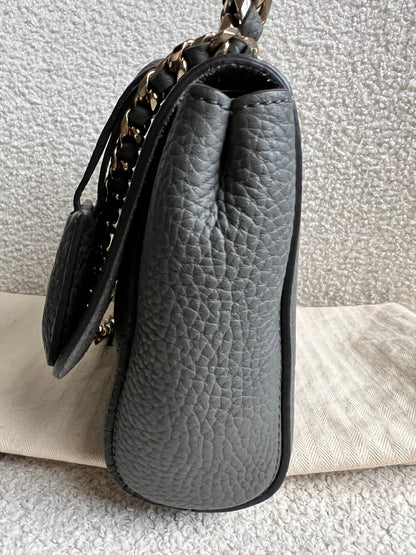 Mulberry Solid Grey Regular Top Handle Lily (RRP £1095)