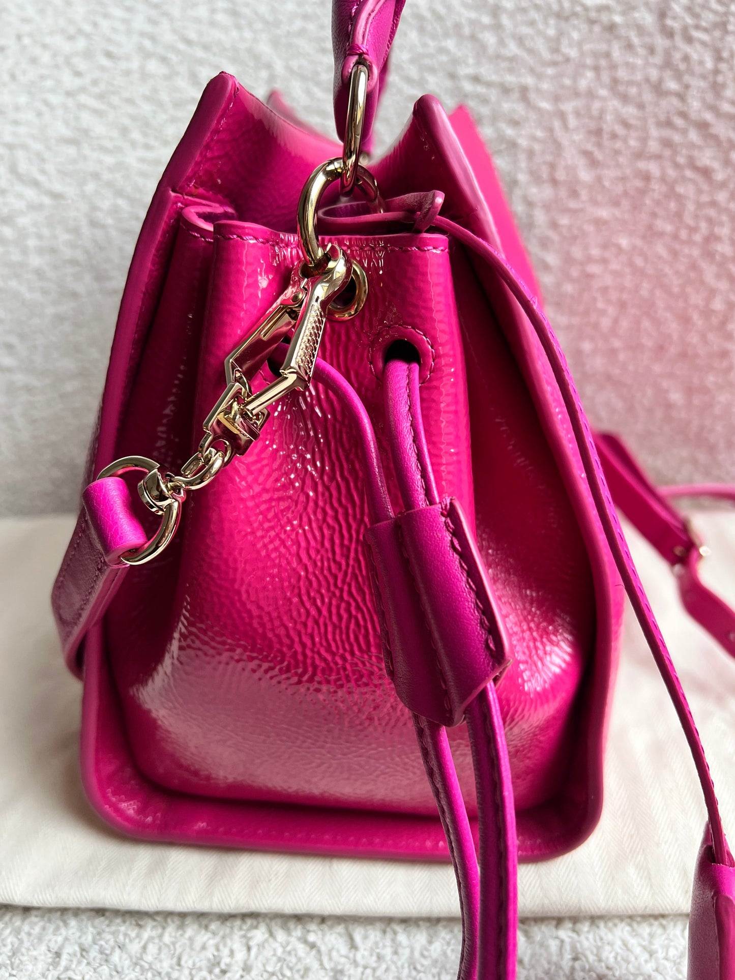 Mulberry Small Spongy Patent Pink Iris