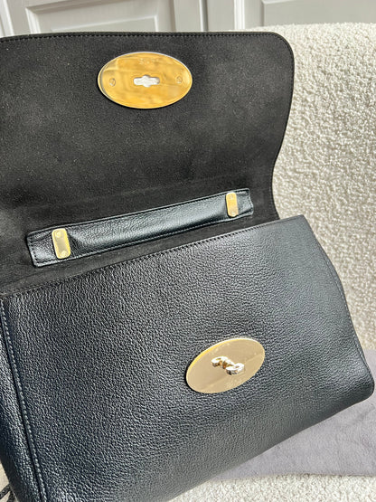 Mulberry Black Medium Lily with Gold Hardware (RRP £1195)