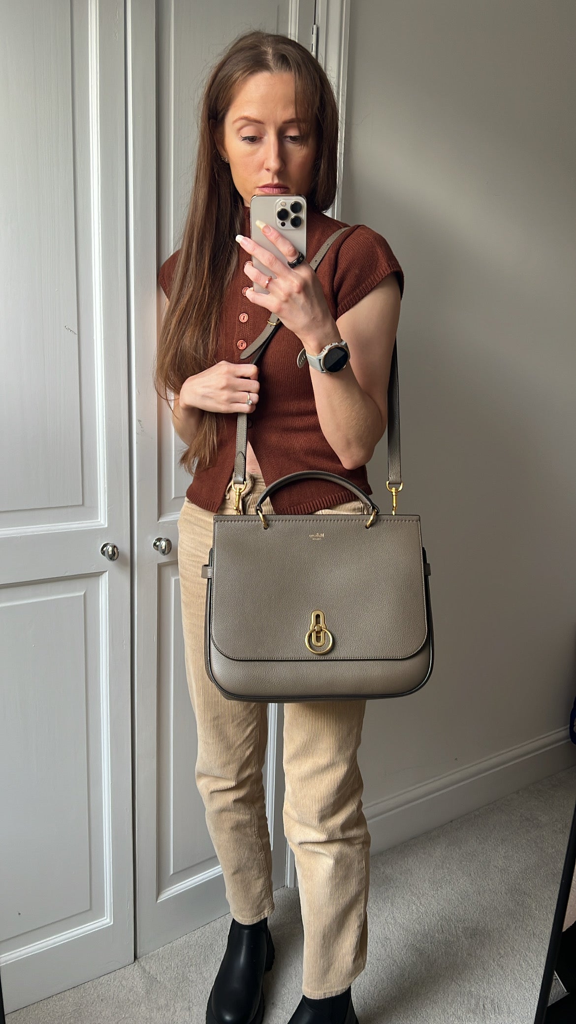 Mulberry Clay Large Amberley Satchel (RRP £1,195)
