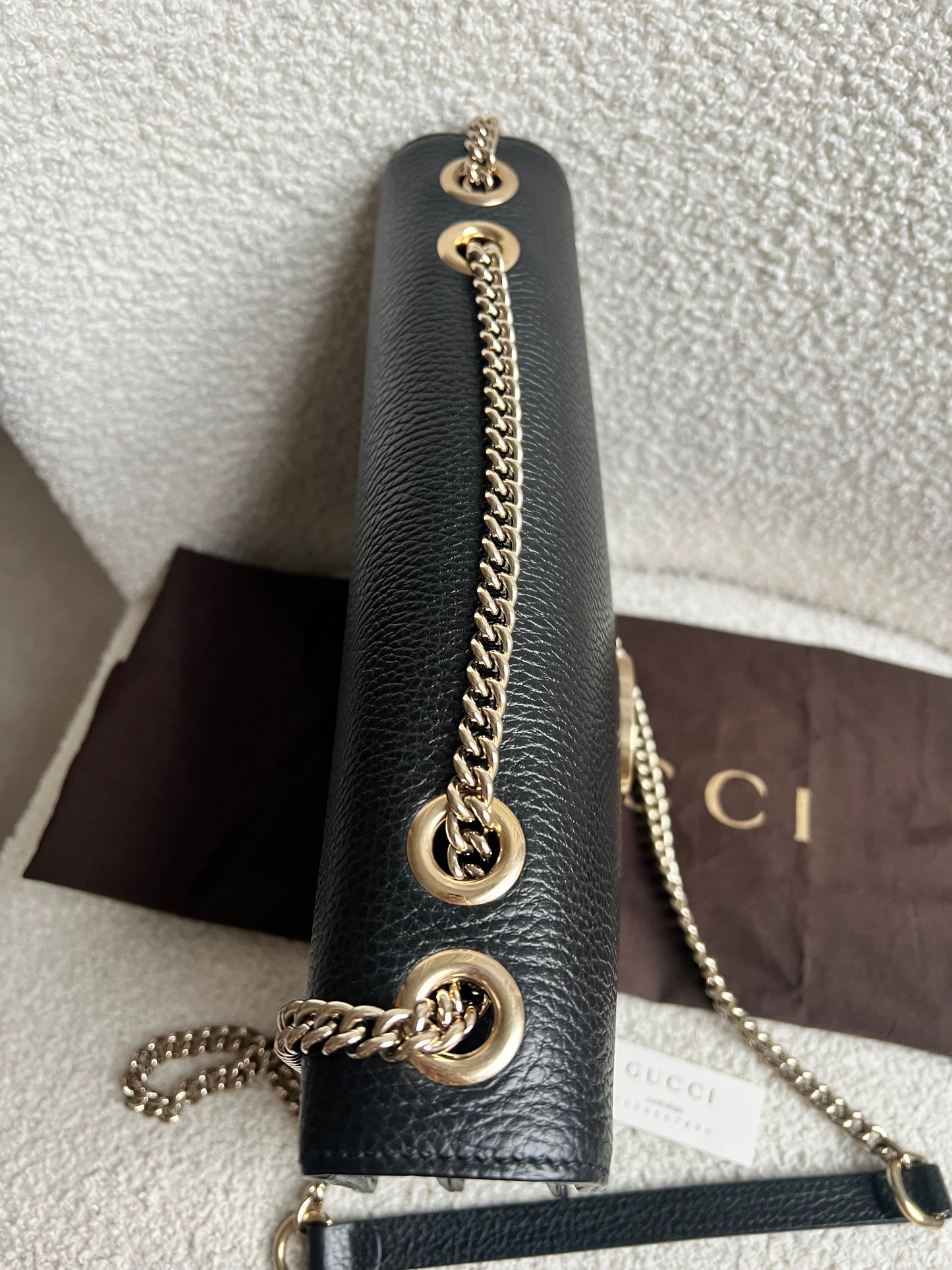 Gucci Interlocking GG Black Medium Shoulder Bag
