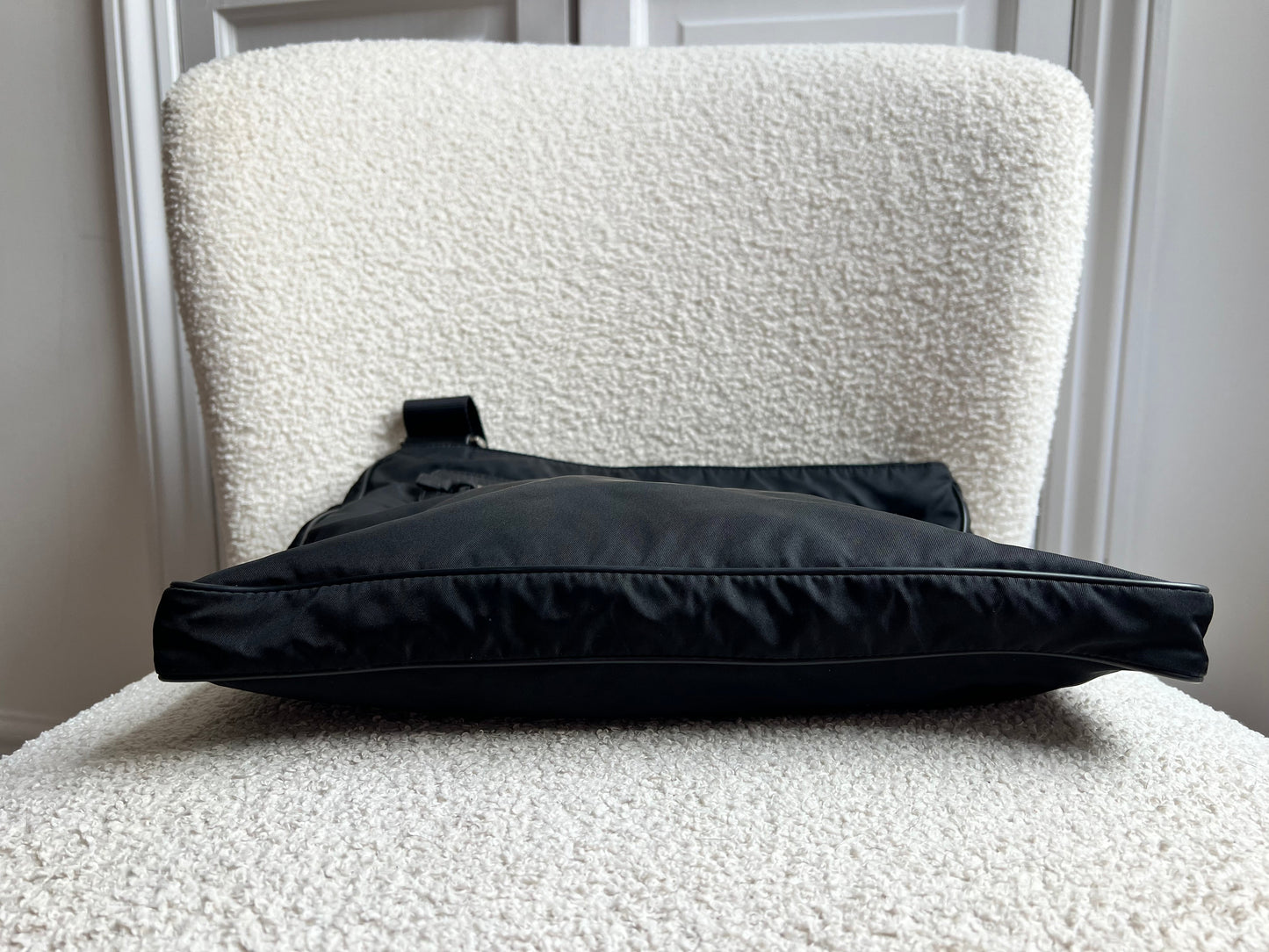 Prada Tessuto Nylon Black Messenger Bag