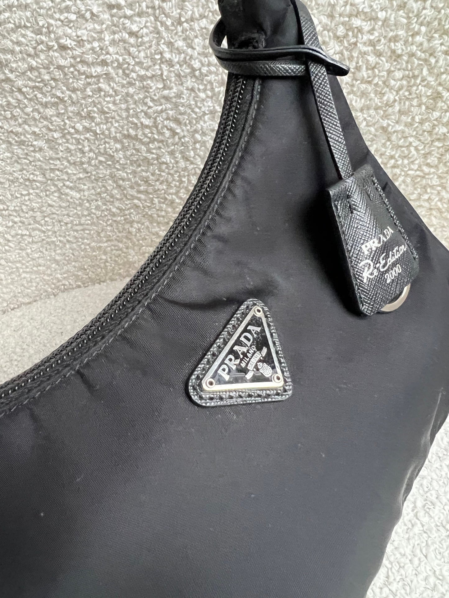 Prada Re-edition Black Nylon Shoulder Bag (RRP £920)