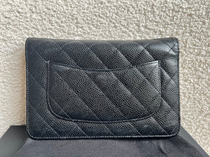 Chanel Black Caviar Wallet on Chain (RRP £2,930)