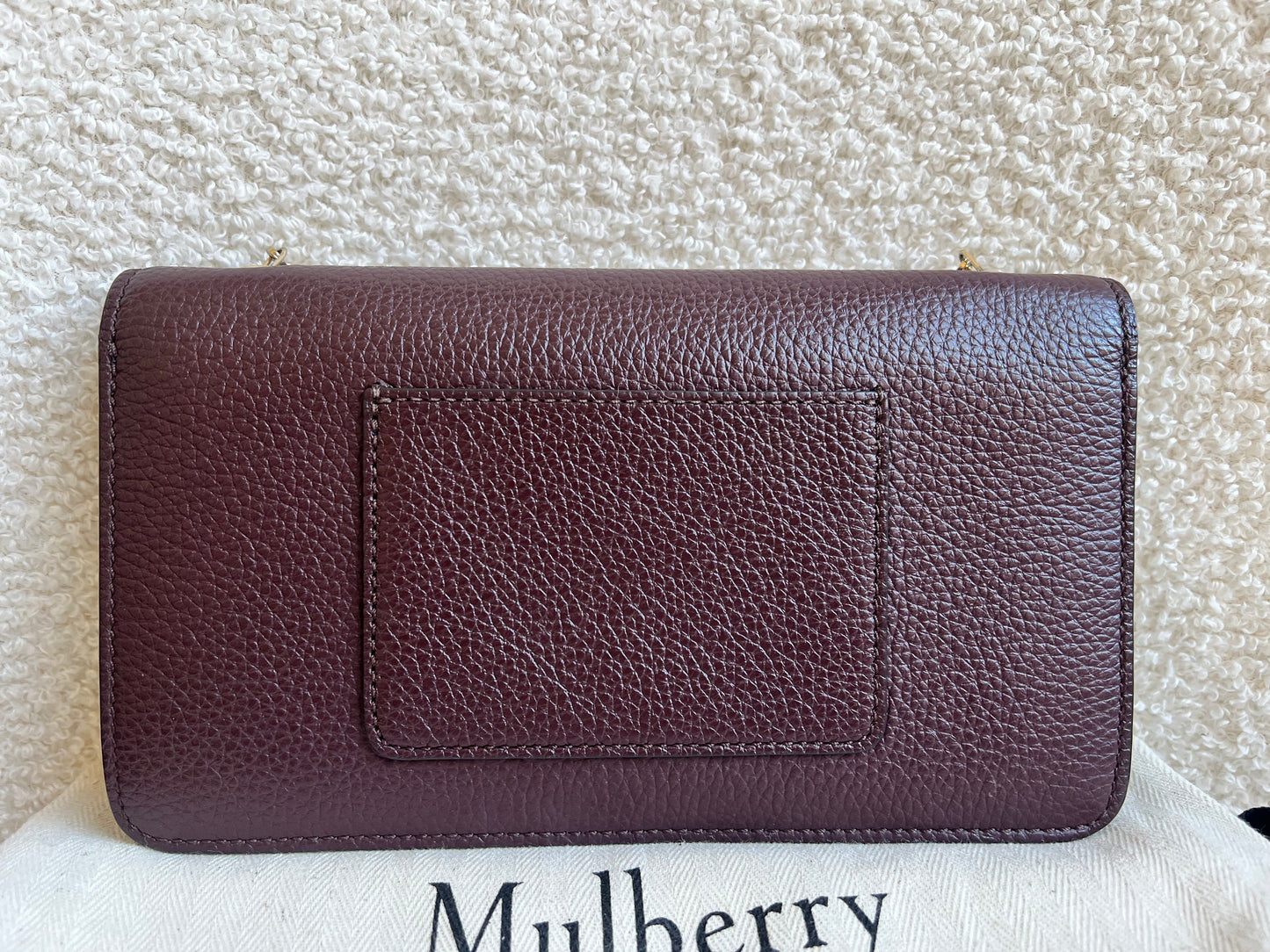 Mulberry Oxblood Bayswater Clutch (RRP £495)