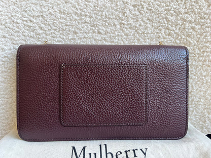 Mulberry Oxblood Bayswater Clutch (RRP £495)