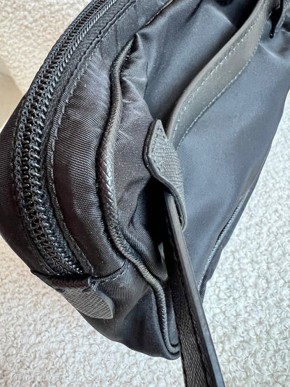Prada Black Nylon Mini Belt Bag