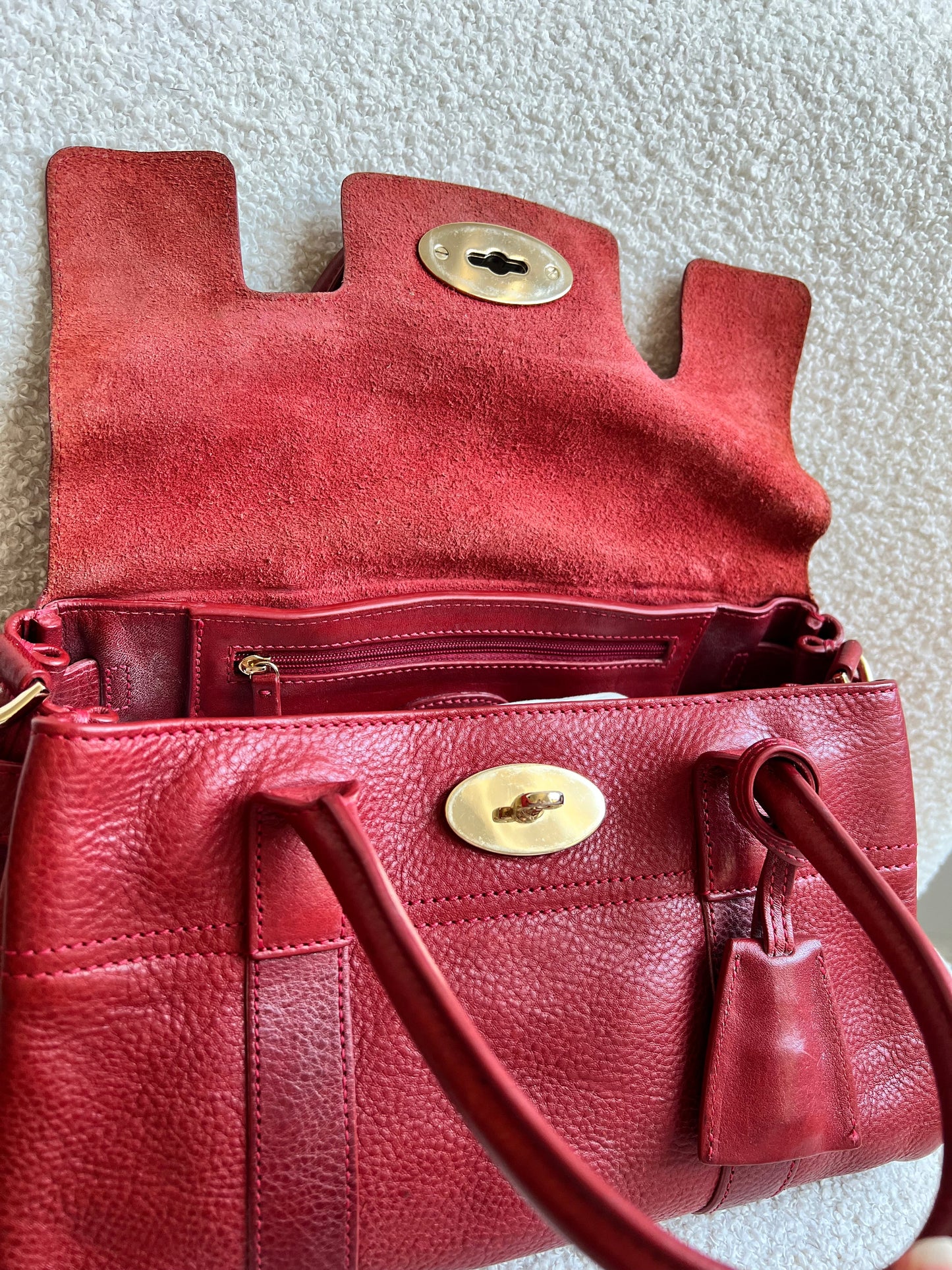 Mulberry Poppy Red Bayswater Satchel (RRP £995)