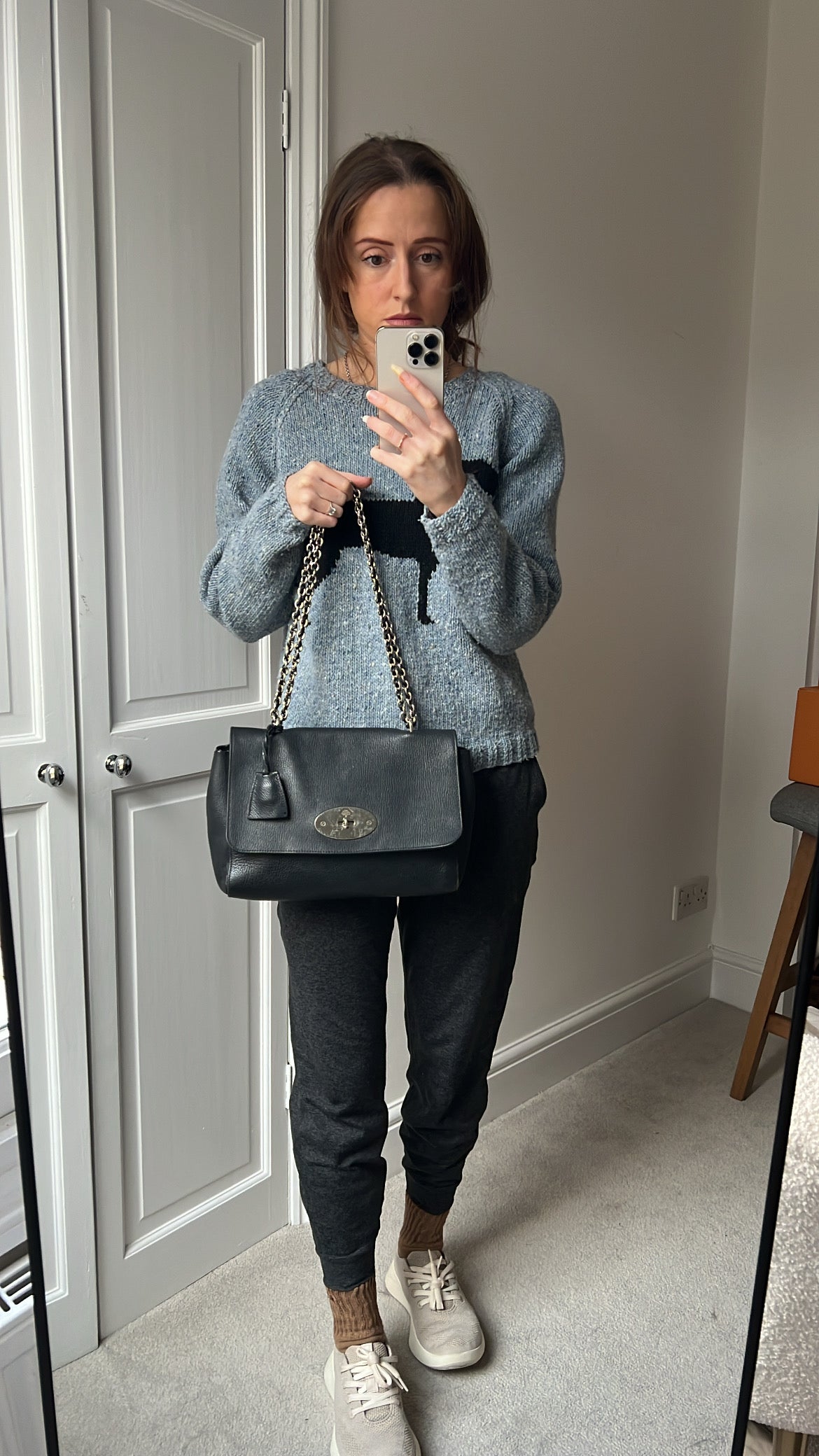 Mulberry Black Medium Lily with Silver Hardware (RRP £1095)