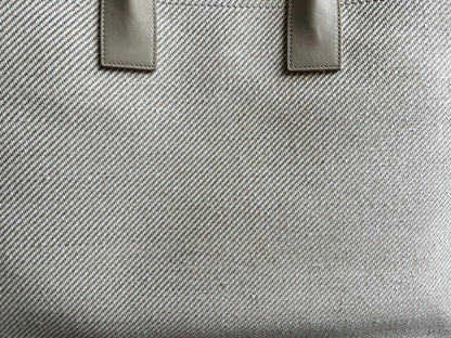 Yves Saint Laurent Large Rive Gauche in Canvas and Printed Leather (RRP £1440)