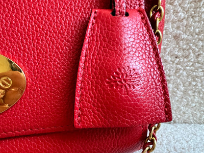 Mulberry Hibiscus Red Regular Lily with Gold Hardware (RRP £995)