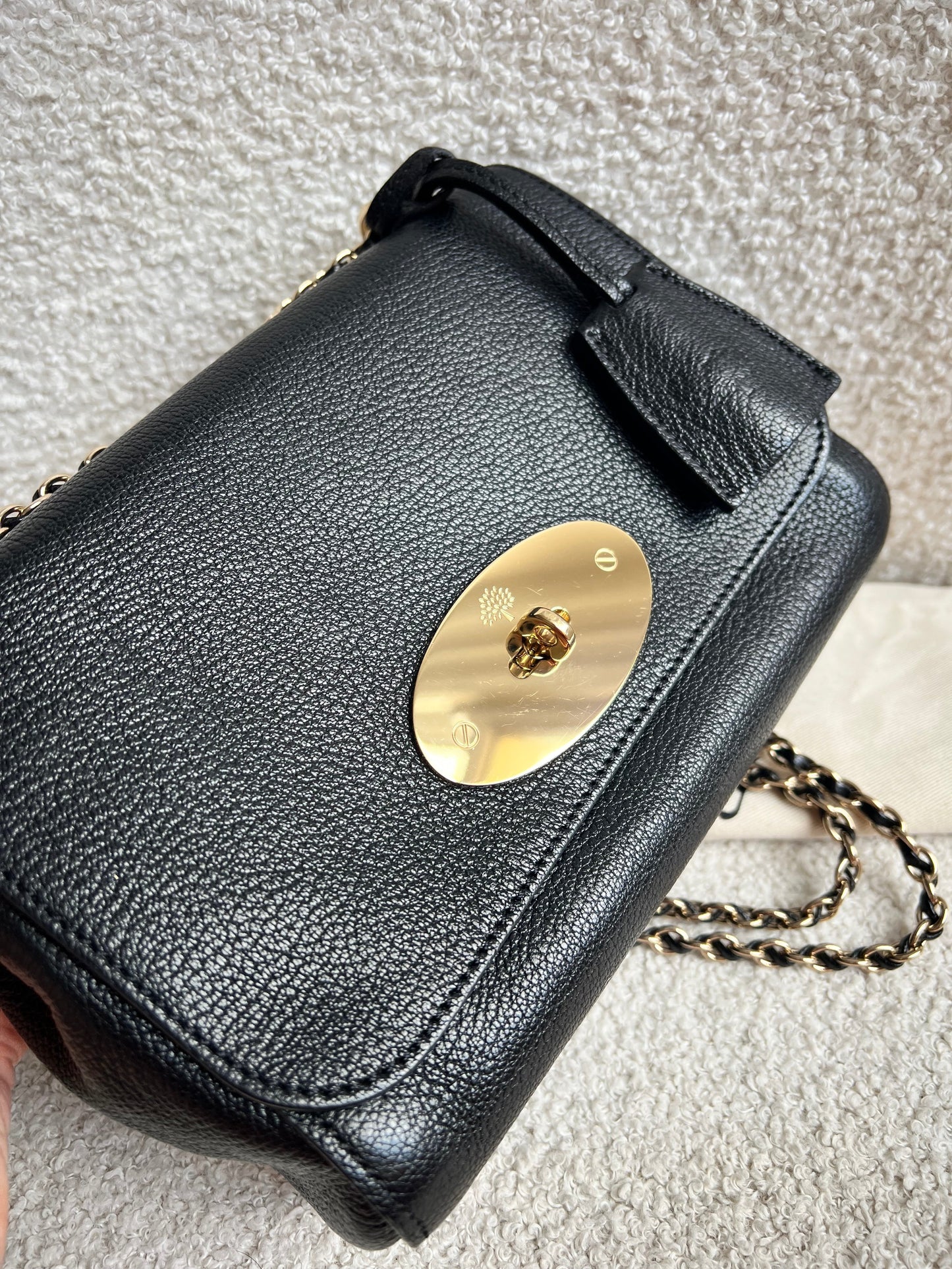 Mulberry Black Regular Lily with Gold Hardware (RRP £995)